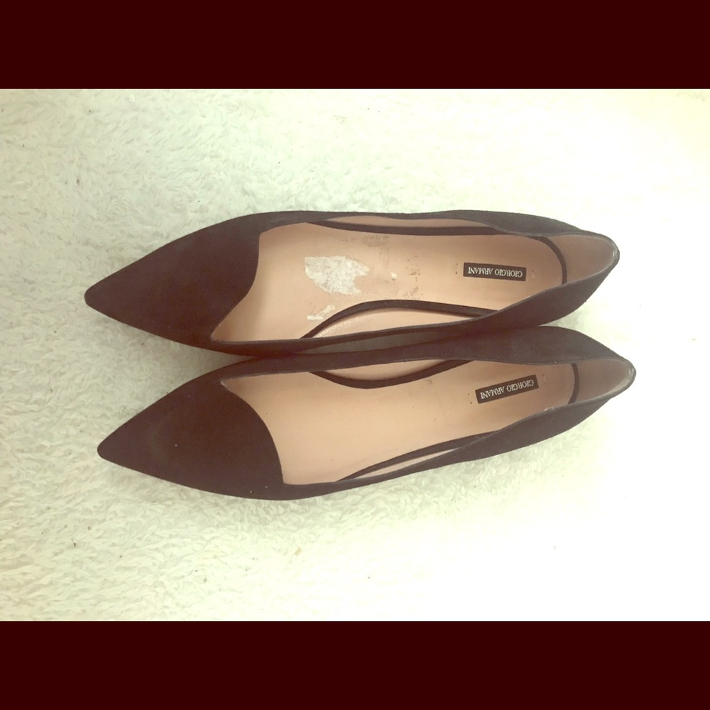 Giorgio Armani Suede Flats